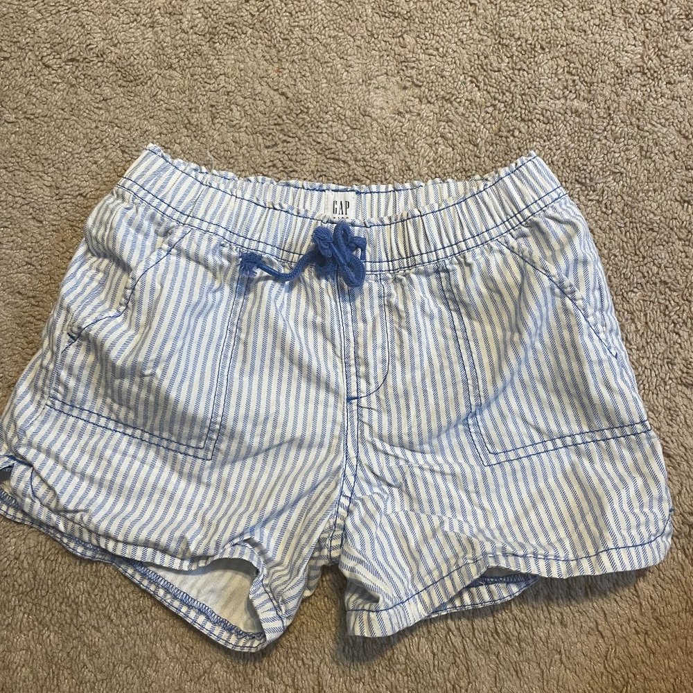 Blue & white stripped shorts from GAP
